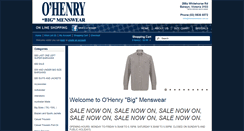 Desktop Screenshot of ohenrymenswear.com.au